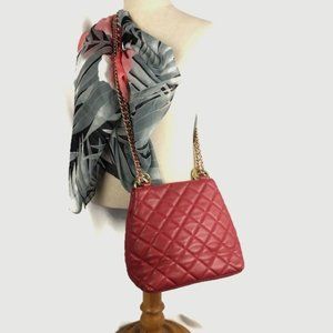 Giani Bernini Vintage Quilted Leather Bag Rare Valentine's Day